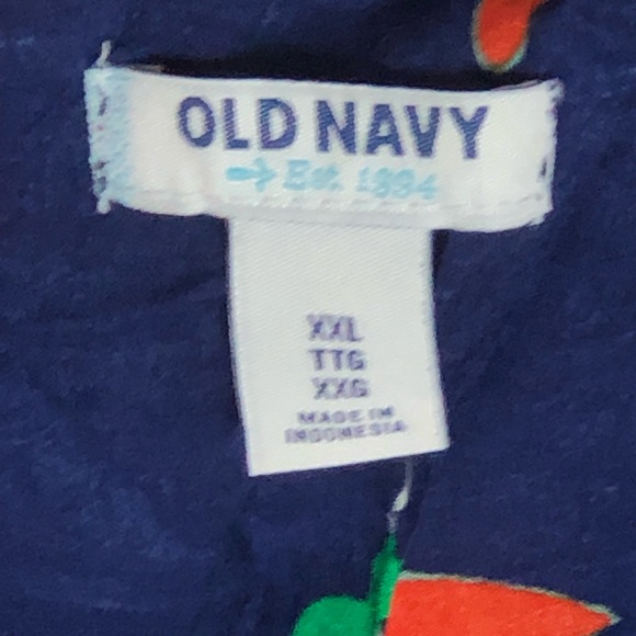 NWT Old Navy Women's Tank Top Blue Floral - Picture 3 of 3